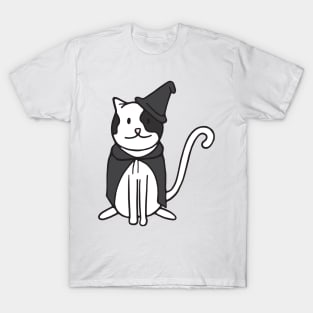 Halloween Costume Cat Wizard Witch T-Shirt